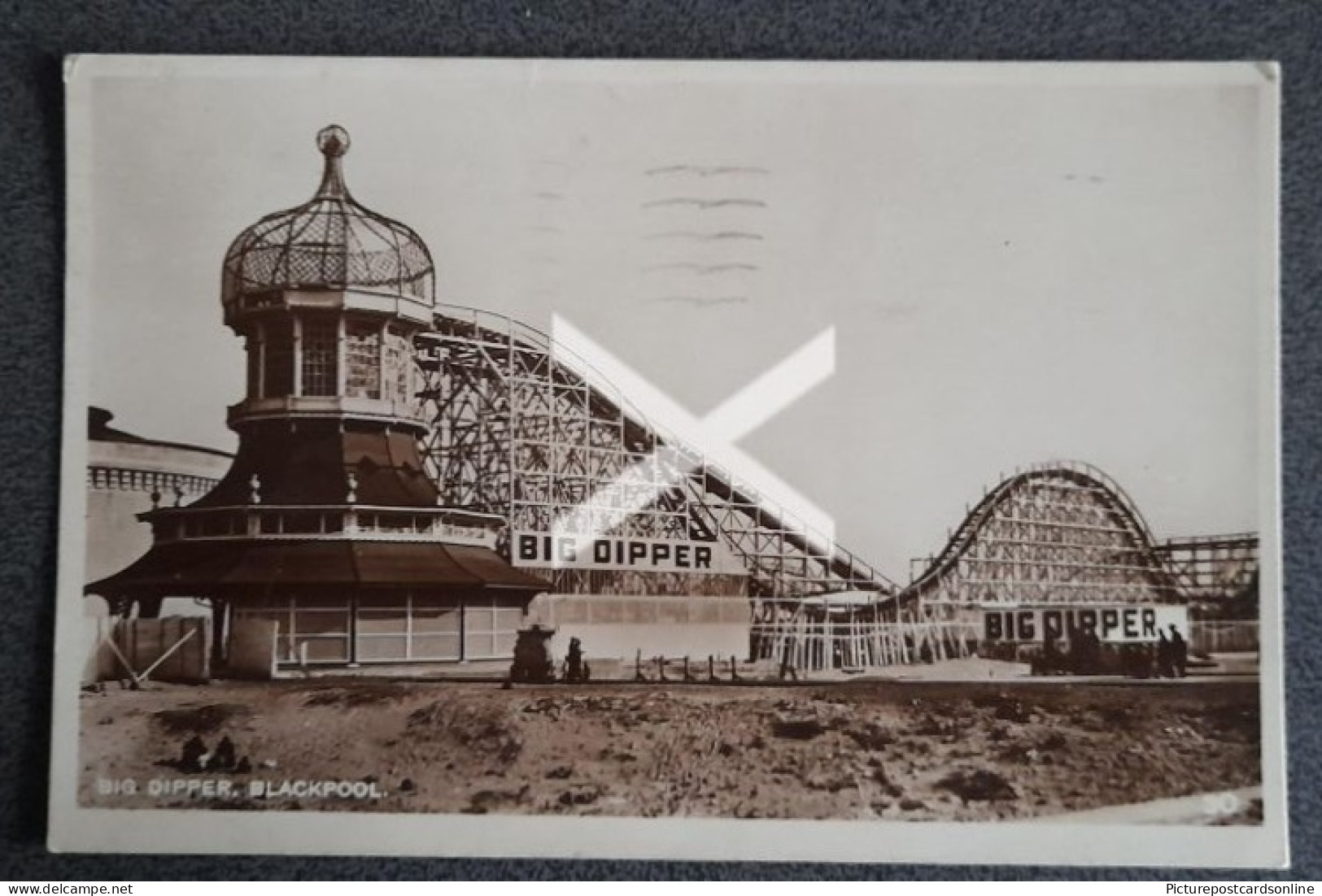 BIG DIPPER BLACKPOOL OLD R/P POSTCARD LANCASHIRE - Blackpool
