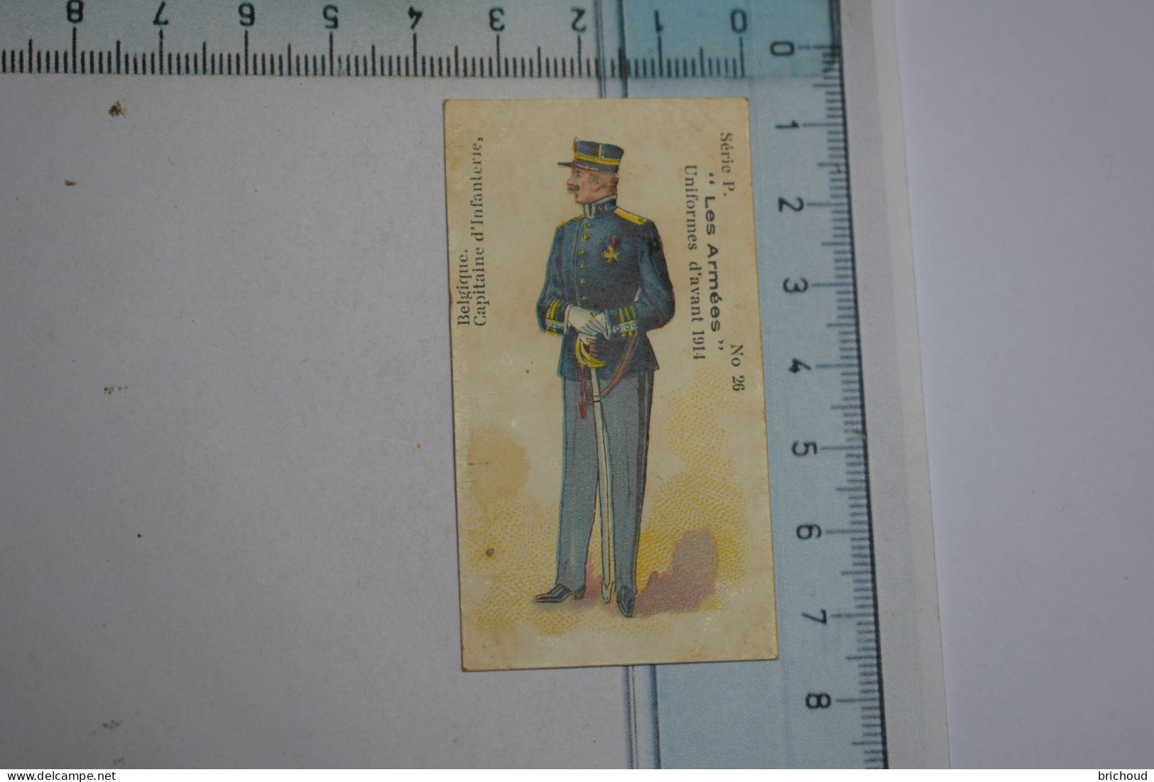 Chocolat Victoria Série P Les Armées Uniformes Avant 1914 N° 26 Belgique - Capitaine D'Infanterie - Victoria