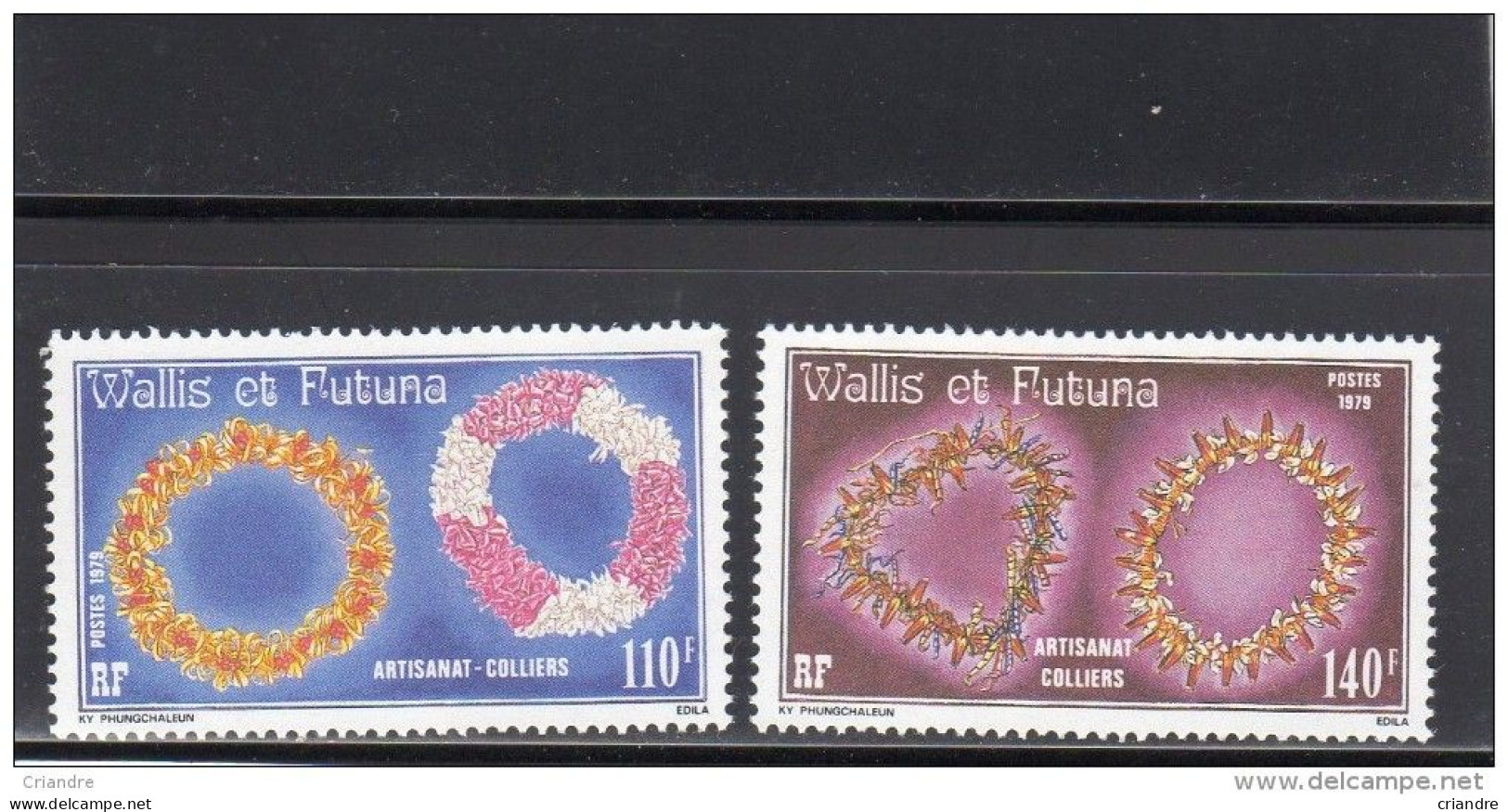 Wallis Et Futuna  Artisanat: Colliers Série De 2 Valeurs N° 241** Et  242** - Ungebraucht