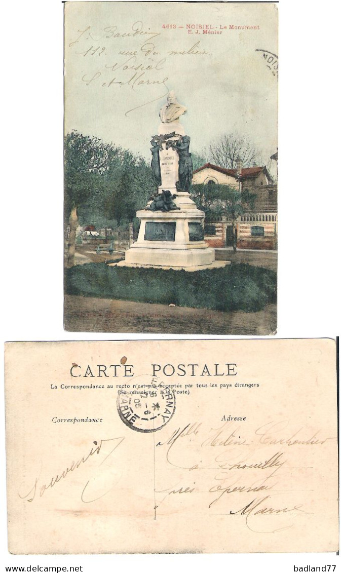 77 - NOISIEL - Le Monument E. J. Ménier - Noisiel