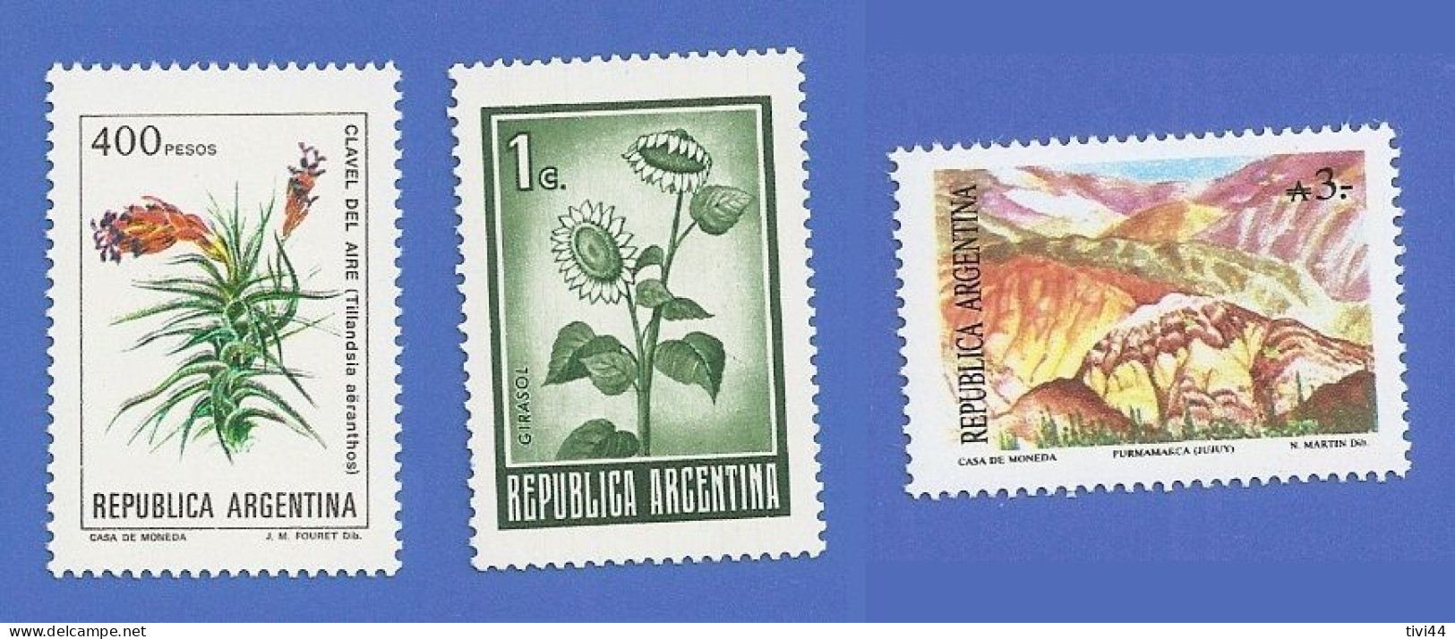 ARGENTINE 883 + 1333 + 1647 ARGENTINA 1094 + 1605 + 1942 NEUFS ** - Unused Stamps