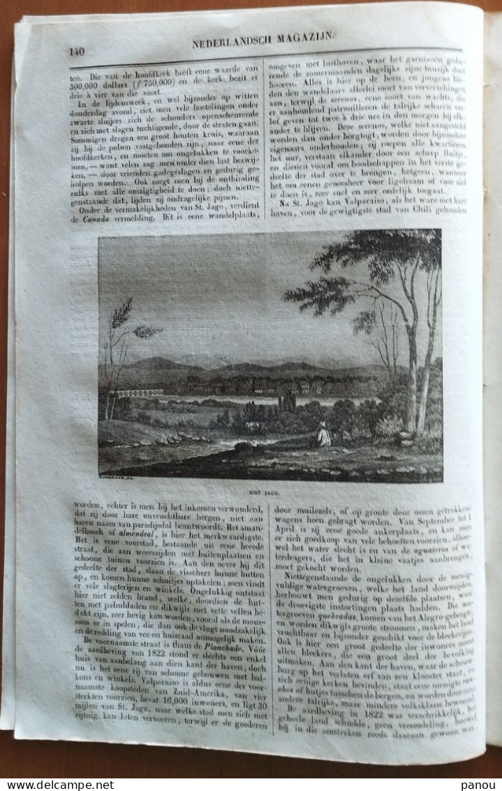 NEDERLANDSCH MAGAZIJN 1842. JERUZALEM JERUSALEM Israel Palestine. CHILE VALPARAISO SAINT JAGO ( SANTIAGO )? - Andere & Zonder Classificatie