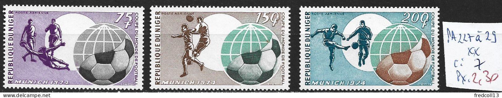 NIGER PA 227 à 29 ** Côte 7 € - 1974 – Allemagne Fédérale
