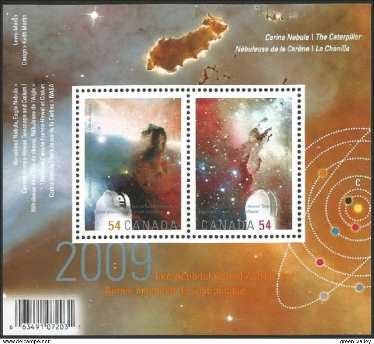 Canada Astronomie Astronomy MNH ** Neuf SC ( A53 939h) - Blocs-feuillets