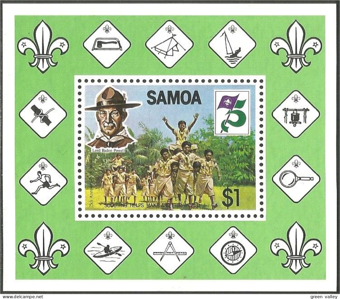 Samoa 75th Scouts 1982 MNH ** Neuf SC ( A53 917) - Autres & Non Classés