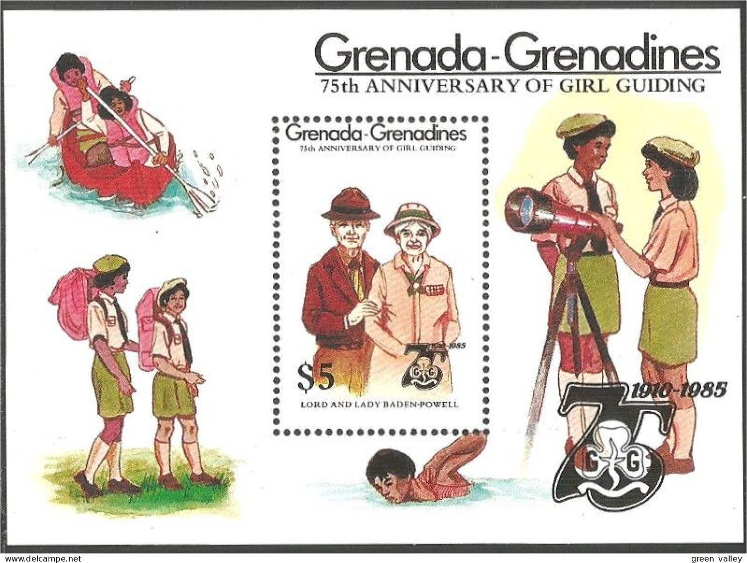 Grenada Grenadines 75th Girl Guides MNH ** Neuf SC ( A53 894) - Altri & Non Classificati