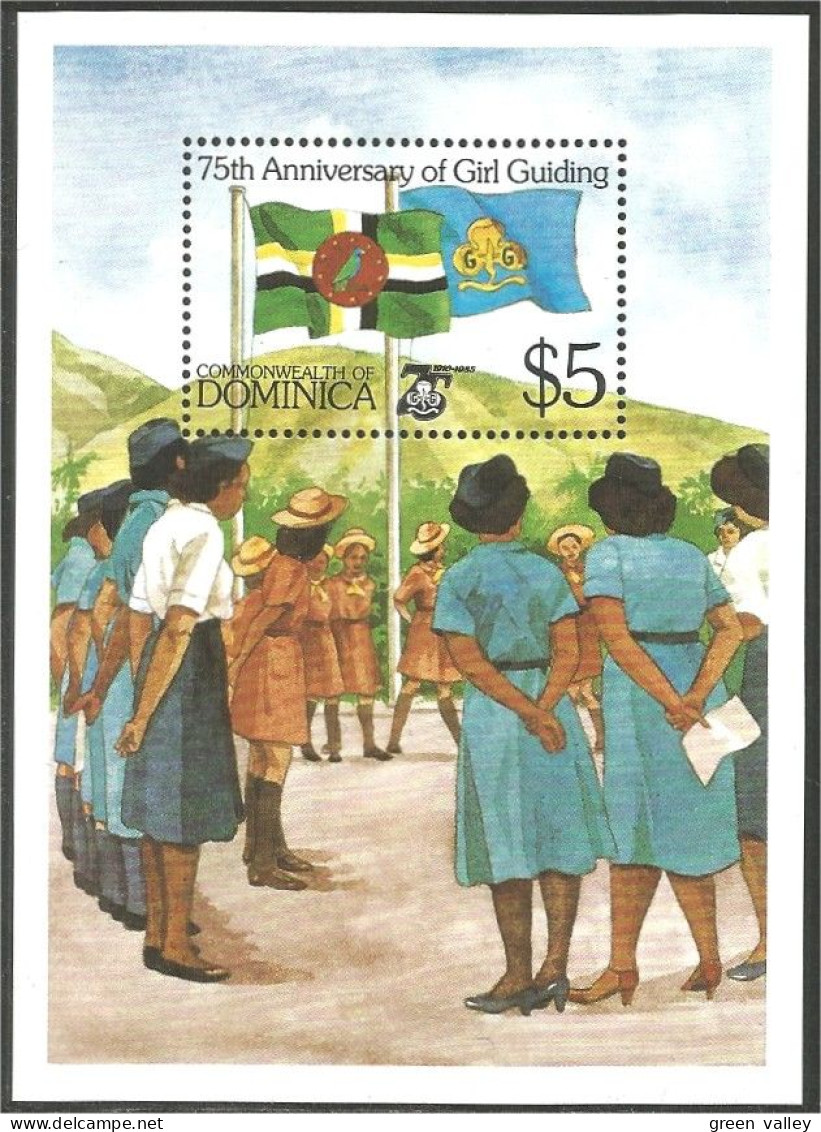 Dominica 75th Girl Guides 1985 MNH ** Neuf SC ( A53 884) - Sonstige & Ohne Zuordnung