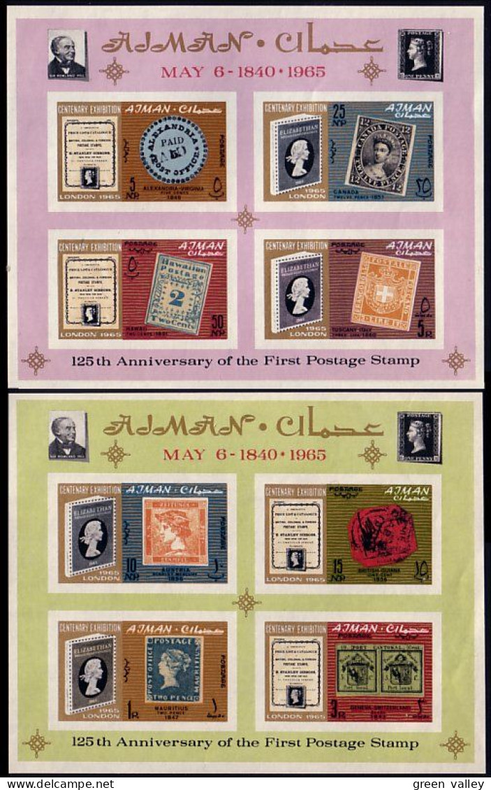 Ajman Stamps On Stamps MNH ** Neuf SC ( A53 741) - Francobolli Su Francobolli