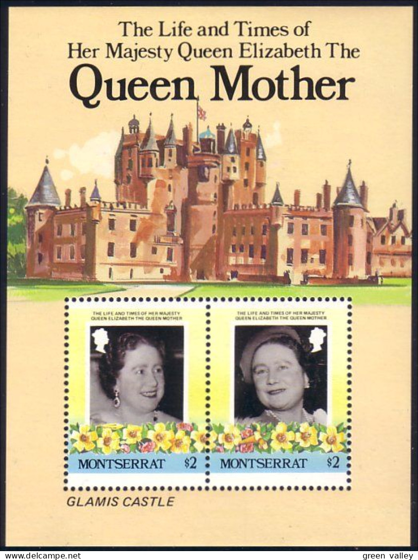 Montserrat $2.00 Queen Mother St. Paul's Walden Bury MNH ** Neuf SC ( A53 702b) - Castillos