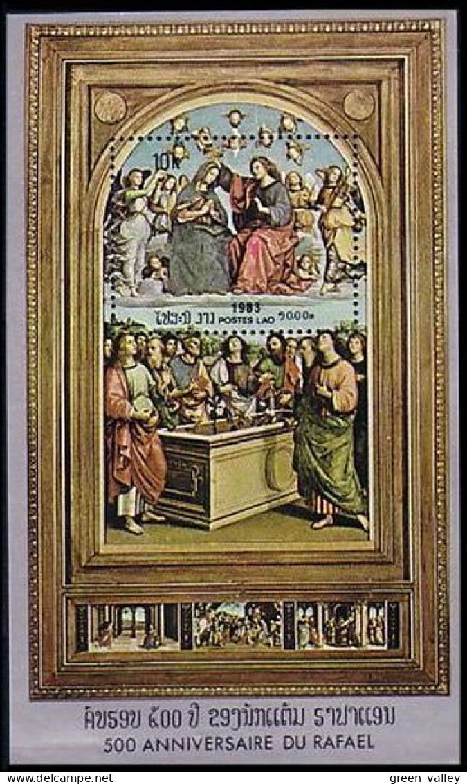 Laos Tableau De Raphael Painting MNH ** Neuf SC ( A53 620b) - Religie