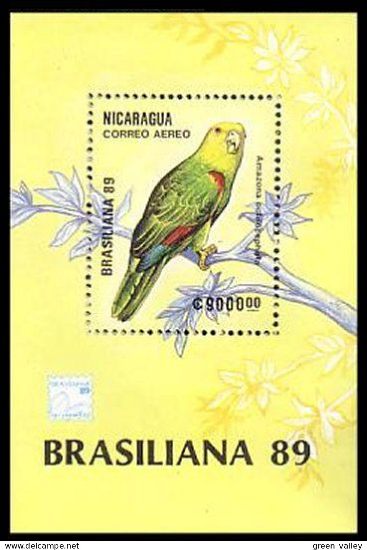 Nicaragua Brasiliana 89 Perroquet Amazona Parrot MNH ** Neuf SC ( A53 567b) - Esposizioni Filateliche