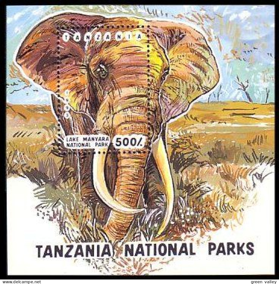 Tanzania Elephant MNH ** Neuf SC ( A53 516a) - Tansania (1964-...)