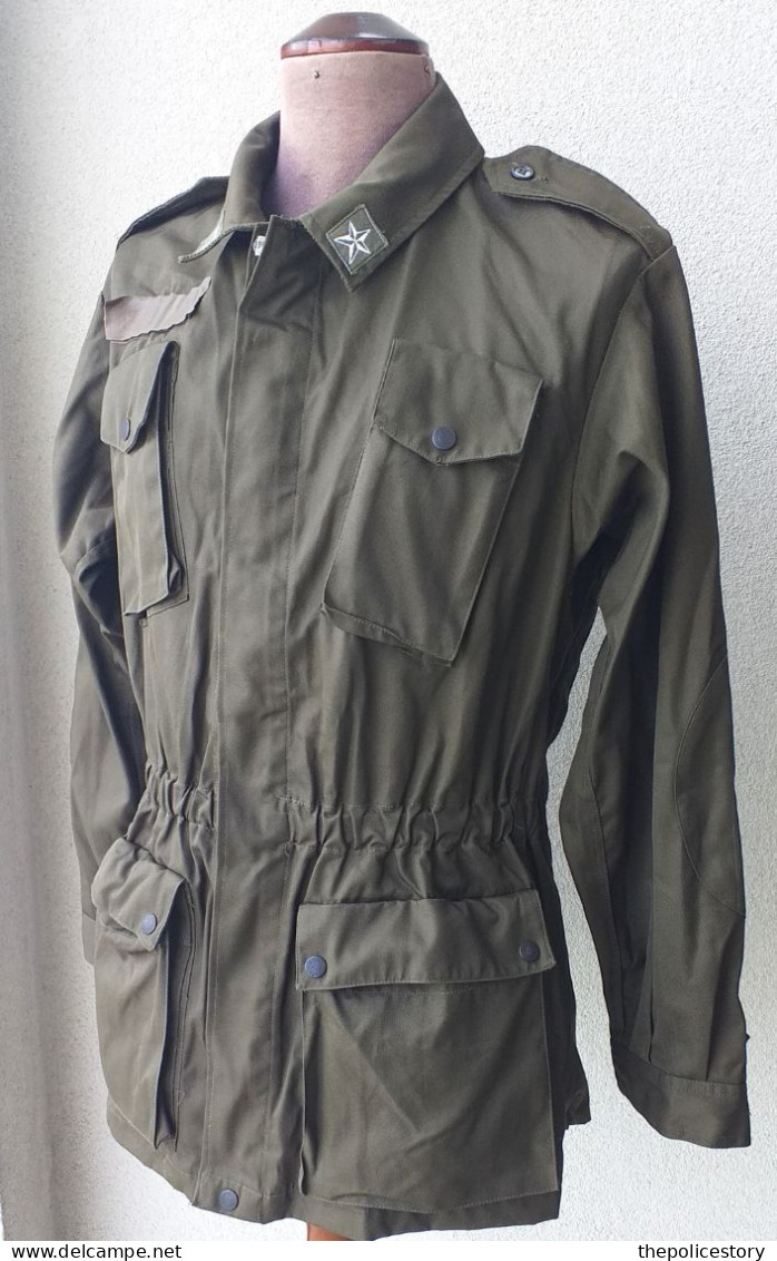 Giacca Pantaloni Mimetica Verde E.I. Tg. 46 Del 1986 Originale Marcata Mai Usata - Uniformes