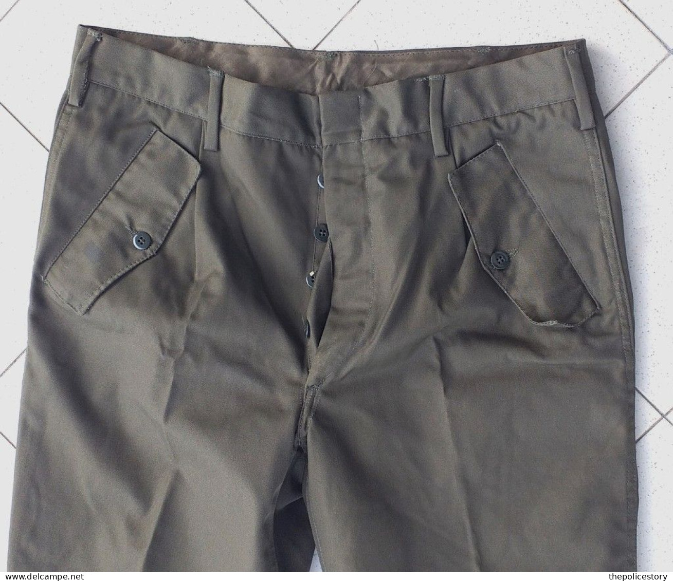 Giacca pantaloni mimetica verde E.I. tg. 46 del 1986 originale marcata mai usata