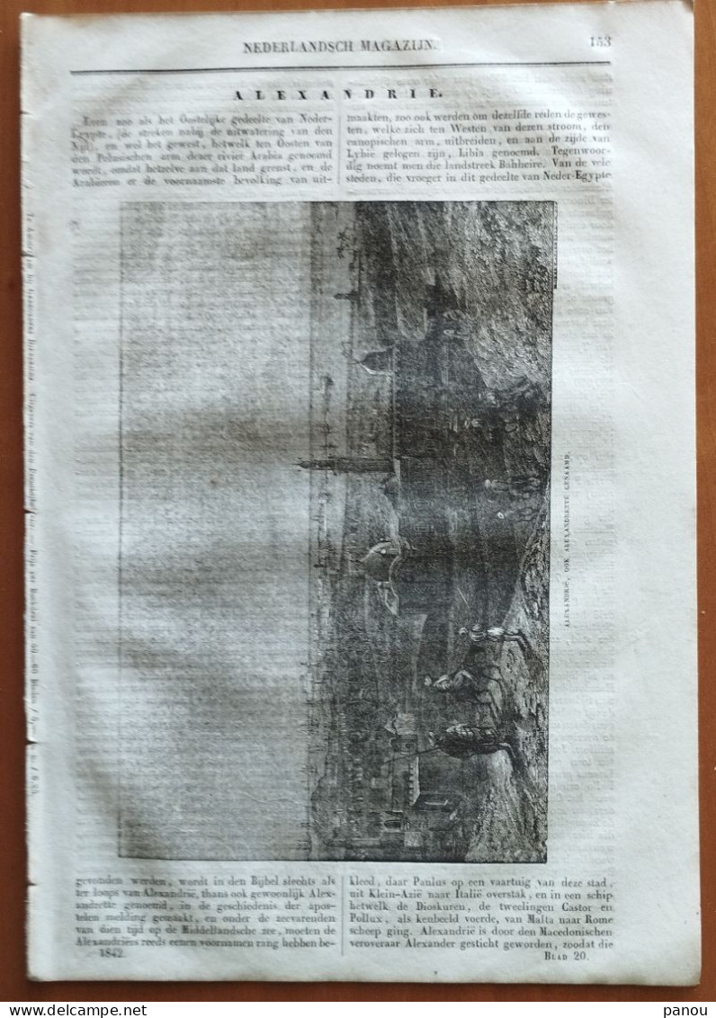 NEDERLANDSCH MAGAZIJN 1842. ALEXANDRIE ALEXANDRIA - Other & Unclassified