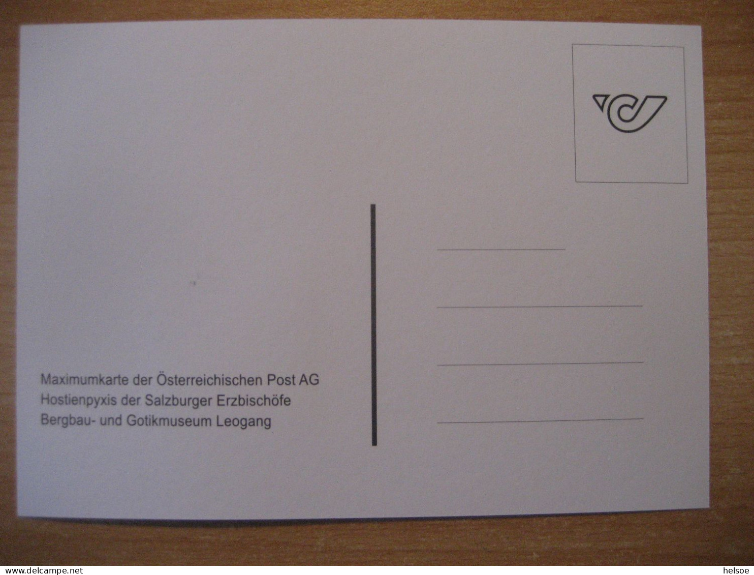 Österreich 2023- FDC Maximumkarte Hostienpyxis Aus Dem Bergbau- Und Gotikmuseum In Leogang - Maximumkarten (MC)