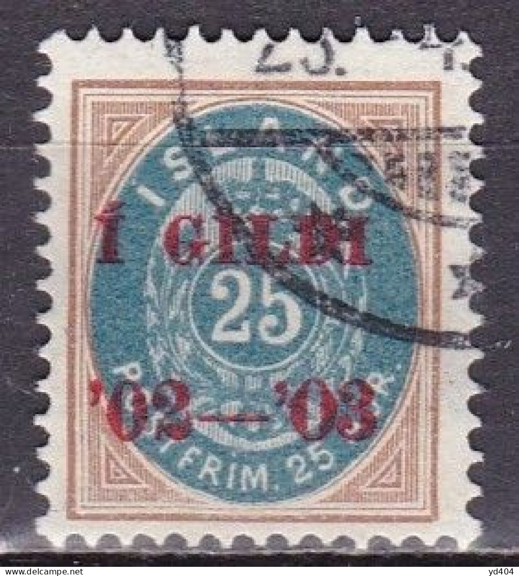 IS005F – ISLANDE – ICELAND – 1902 – NUMERAL VALUE OVERPRINTED - PERF. 14X13,5 - SC # 48 USED 17,50 € - Gebraucht