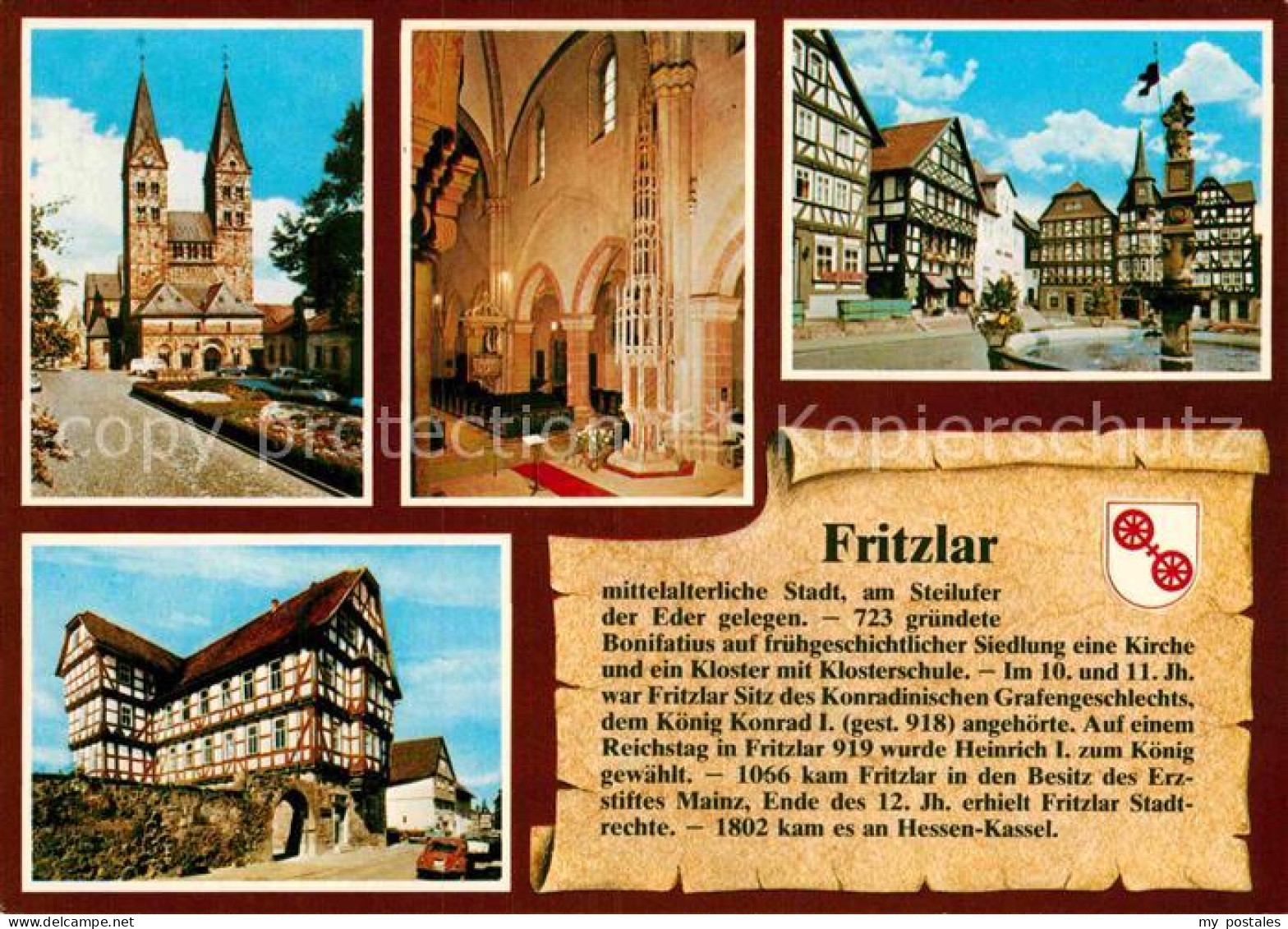 72912363 Fritzlar Kirche Marktplatz Brunnen Fachwerkhaus Geschichte Fritzlar - Fritzlar