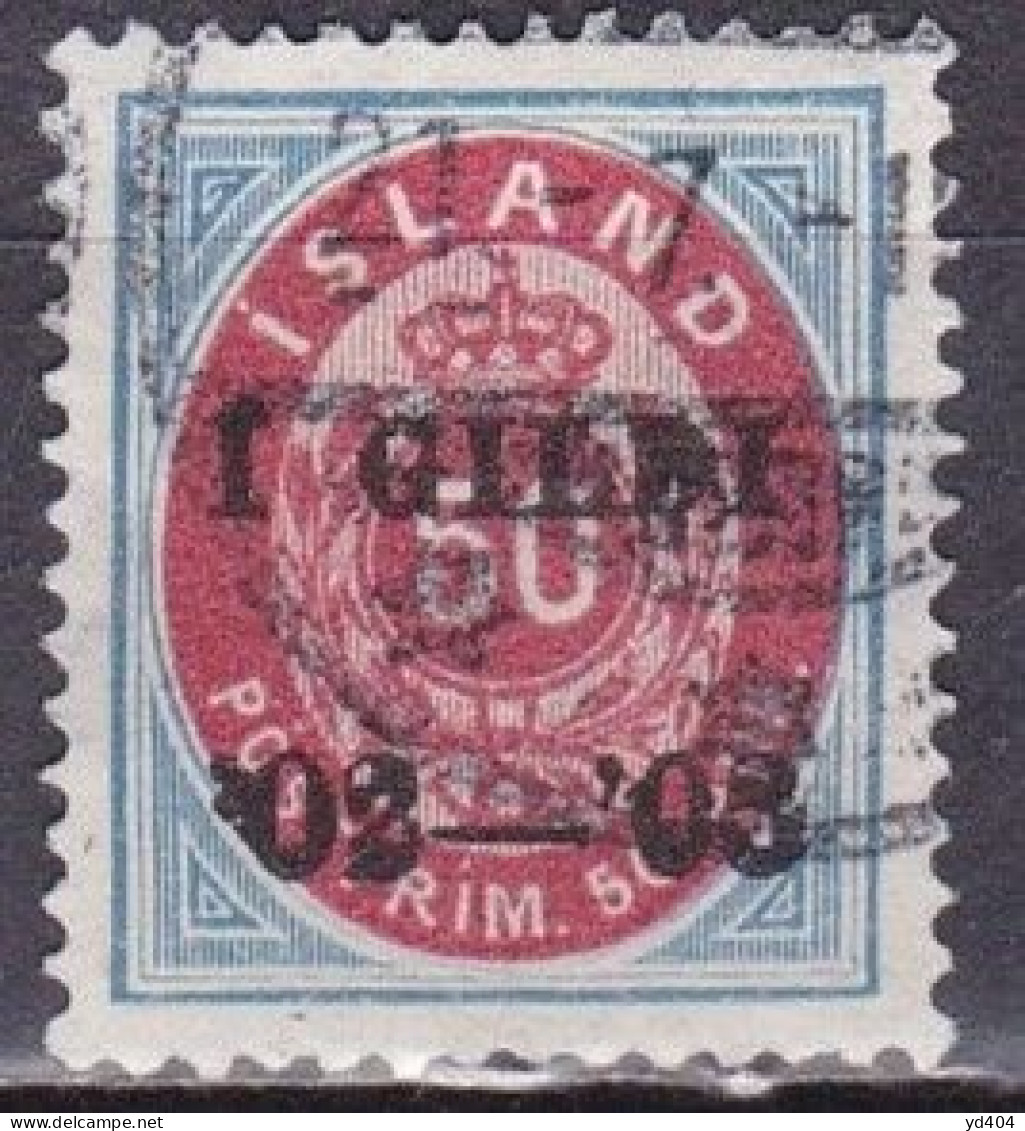 IS005H – ISLANDE – ICELAND – 1902 – NUMERAL VALUE OVERPRINTED - PERF. 14X13,5 - SC # 67 USED 130 € - Gebruikt