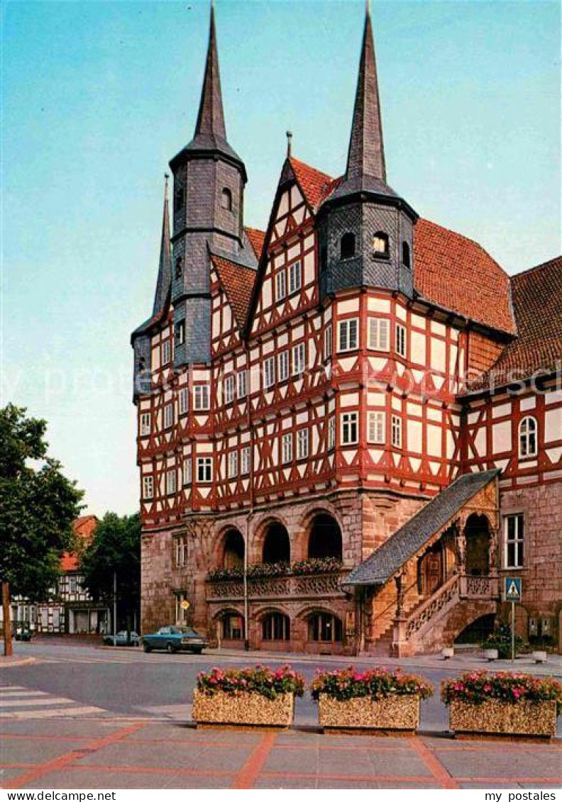 72912332 Duderstadt Rathaus 13. Jhdt. Historisches Gebaeude Fachwerkhaus Duderst - Duderstadt