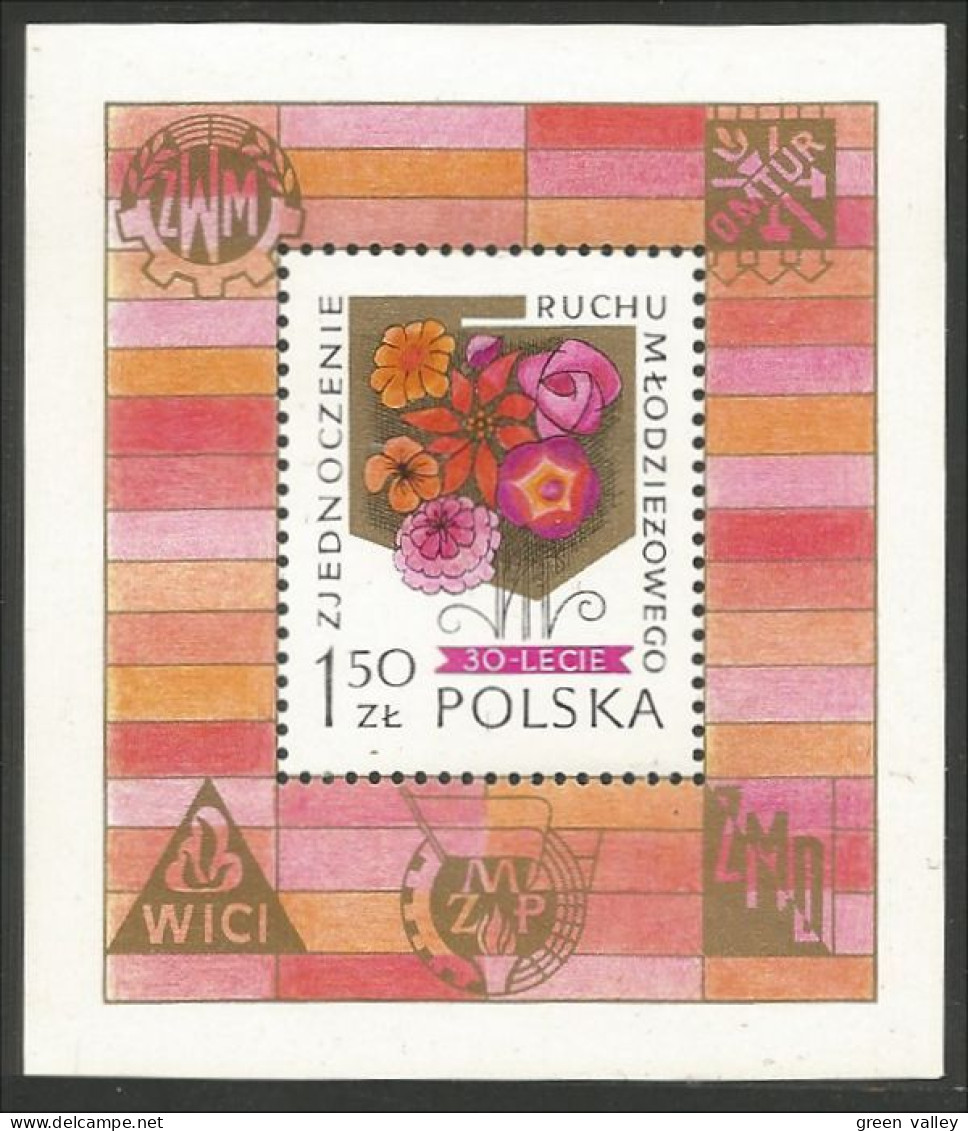 Poland Fleur Flower Blume MNH ** Neuf SC ( A54 46) - Other & Unclassified