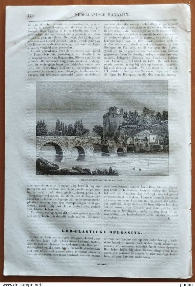 NEDERLANDSCH MAGAZIJN 1842. BOMBAY INDIA. LIBANON LIBAN LEBANON. Château De Clisson Loire - Other & Unclassified