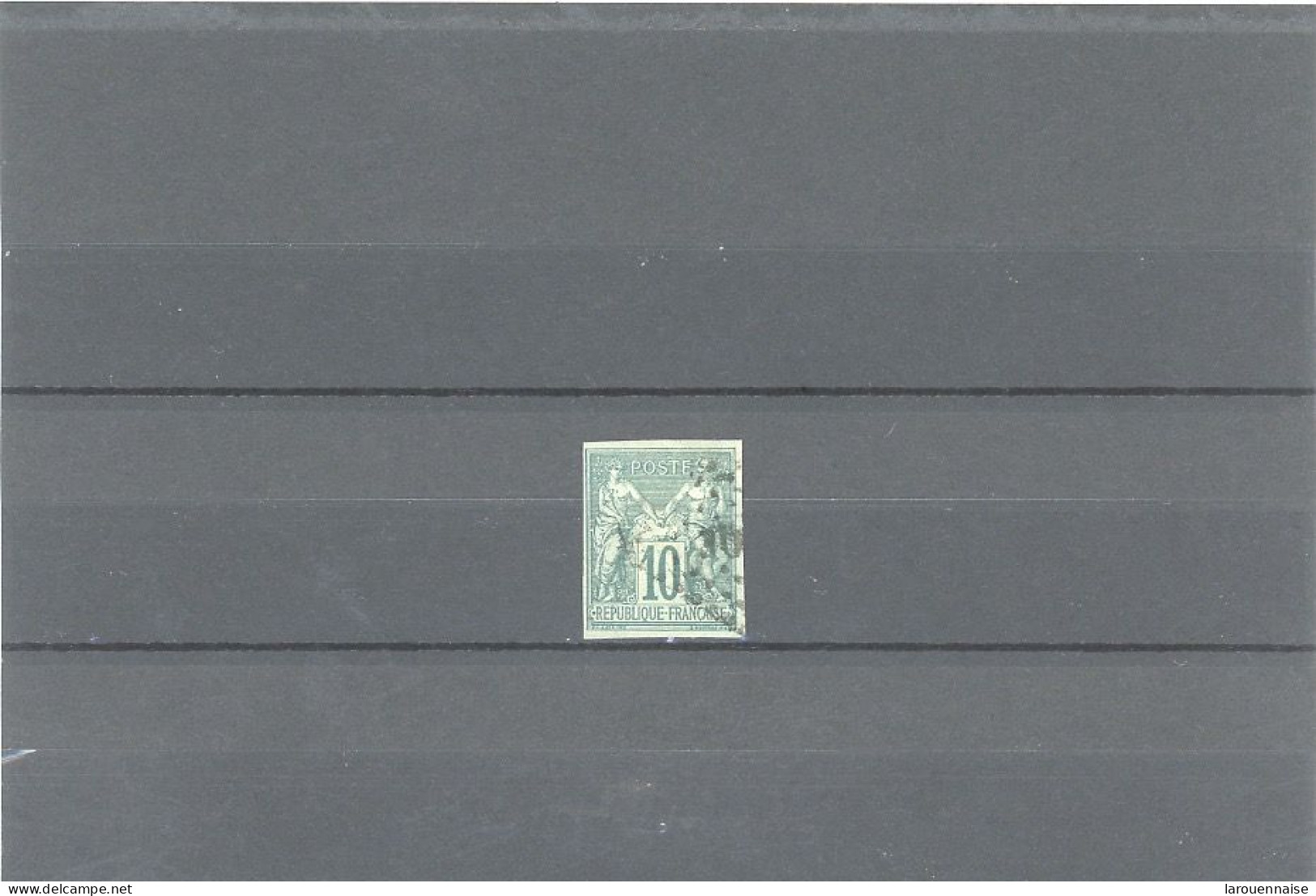 MARTINIQUE -COLONIES GÉNÉRALES-N°32 .TYPE SAGE 10c VERT  TTB- Obl -LOSANGE (M)QE - Used Stamps