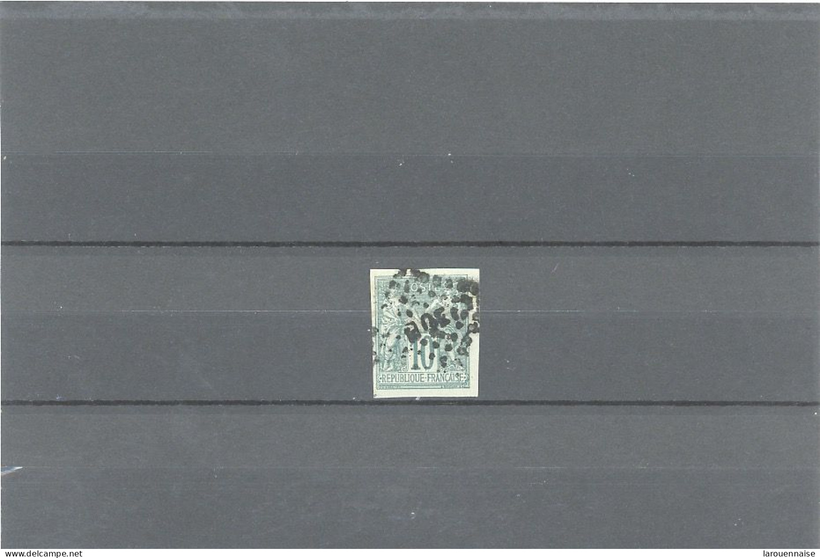 MARTINIQUE -COLONIES GÉNÉRALES-N°32 .TYPE SAGE 10c VERT  TTB- Obl -LOSANGE M Q E - Used Stamps