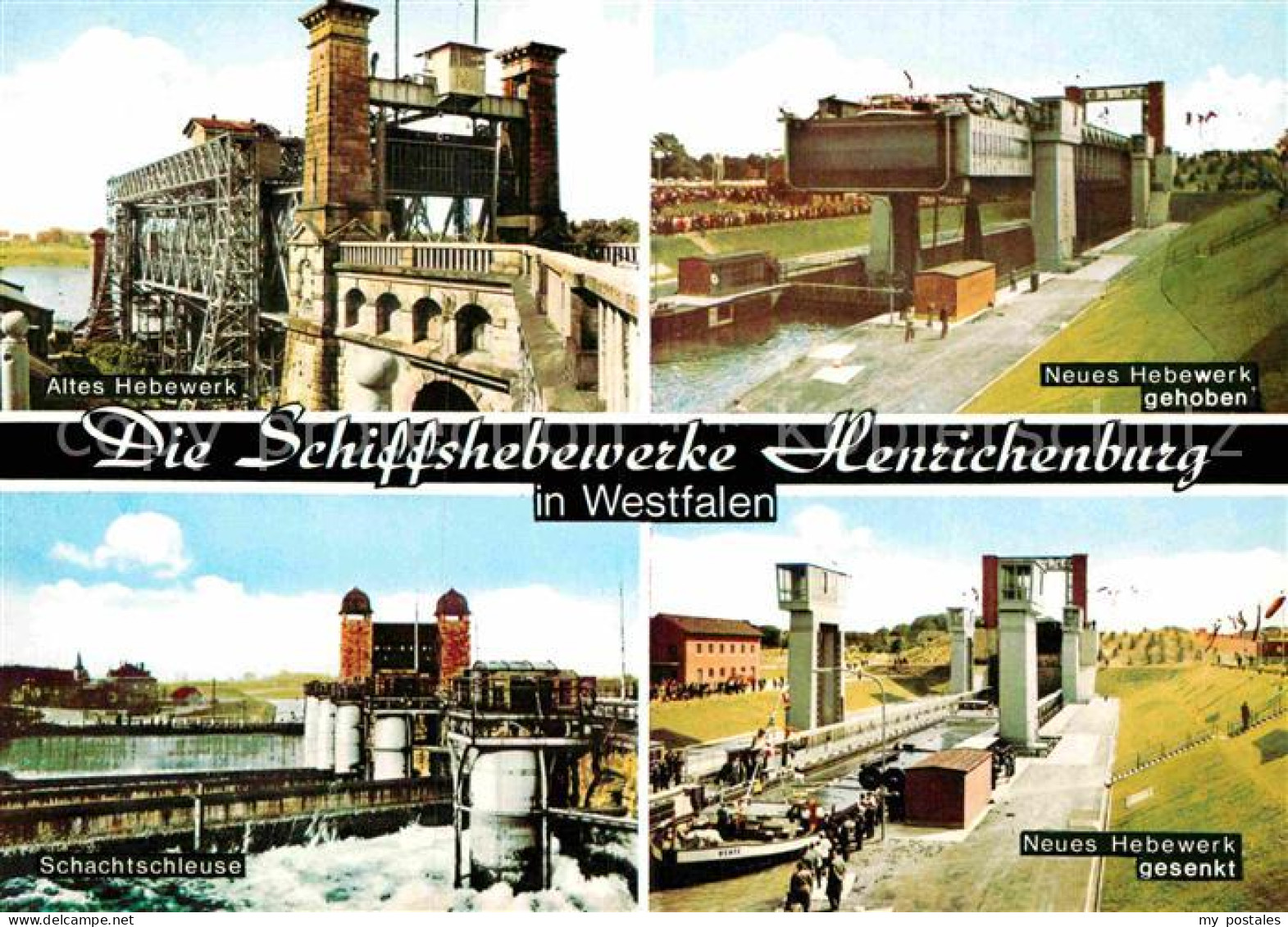 72912079 Henrichenburg Schiffshebewerk Altes Und Neues Hebewerk Schachtschleuse  - Waltrop