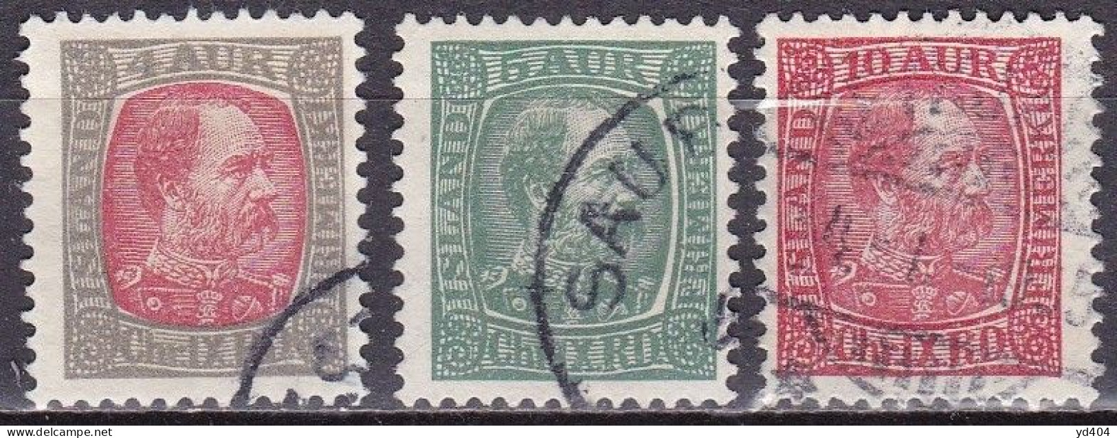 IS006C – ISLANDE – ICELAND – 1902 – KING CHRISTIAN IX - SG # 44-47 USED 4,50 € - Usados