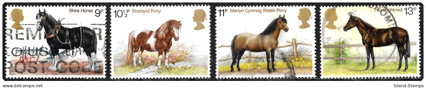 1978 Horses (2) Fine Used Hrd3aa - Usati