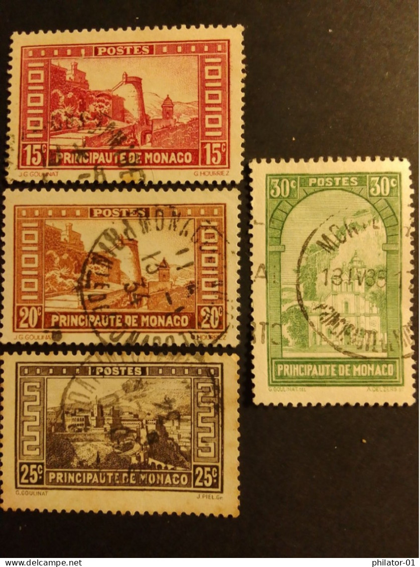 YT  119 à 122 - Used Stamps