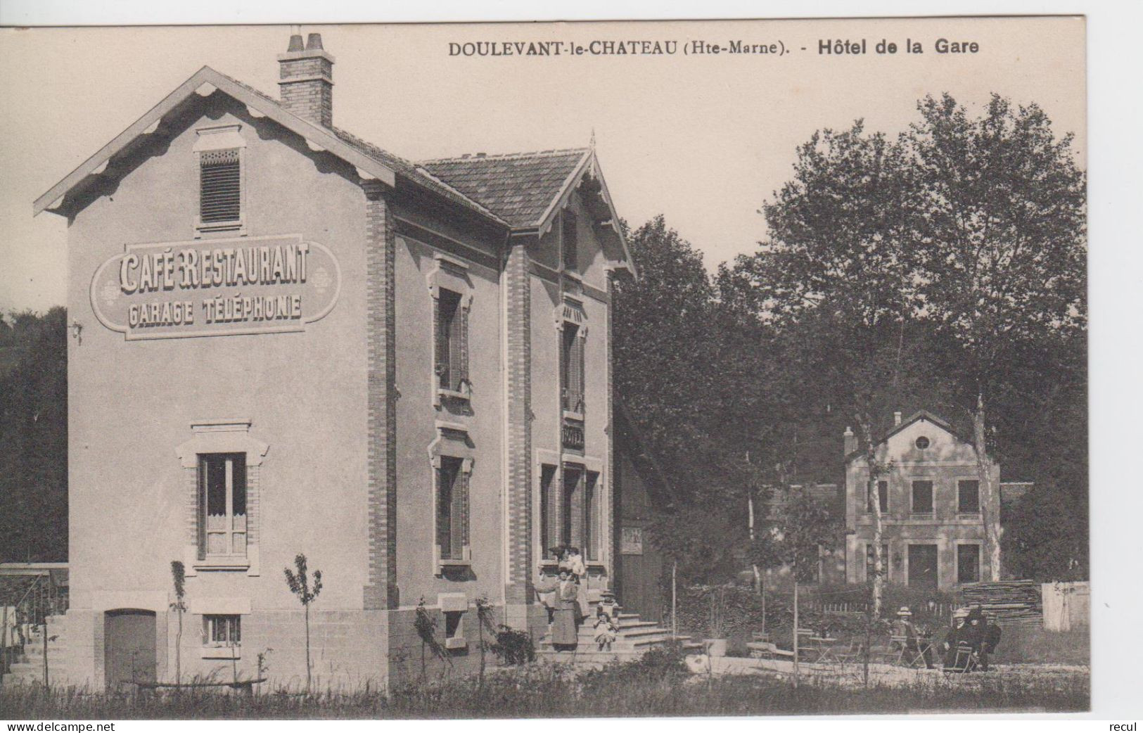 HAUTE MARNE - DOULEVANT LE CHÂTEAU - Hôtel De La Gare  ( Carte écrite En 1916 ) - Doulevant-le-Château
