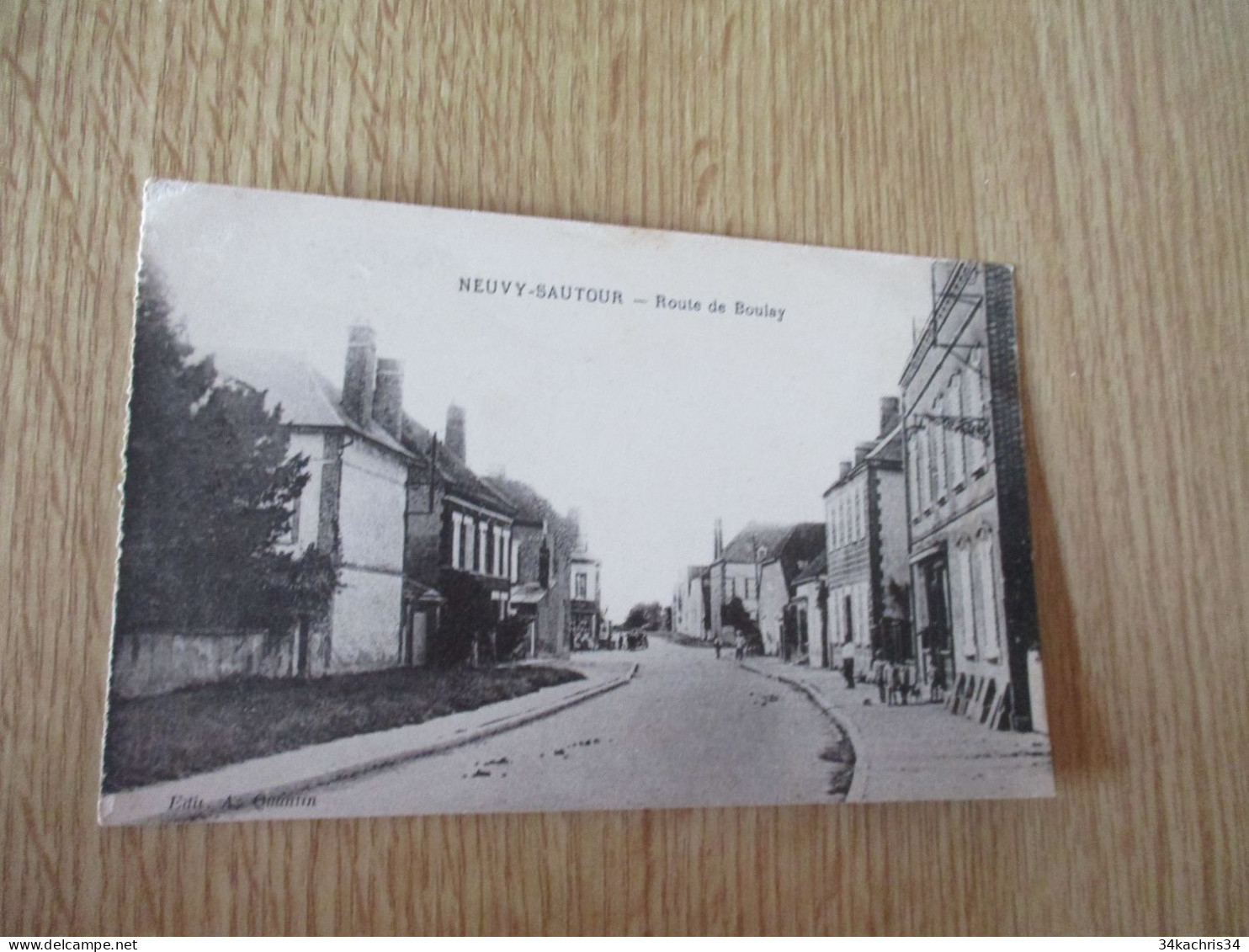 CPA 89 Yonne Neuvy Sautour Route De Boulay - Neuvy Sautour