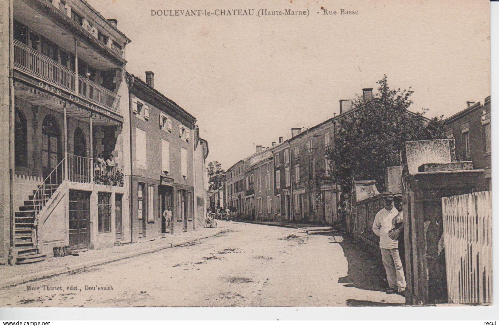 HAUTE MARNE - DOULEVANT LE CHÂTEAU - Rue Basse  ( Carte écrite ) - Doulevant-le-Château