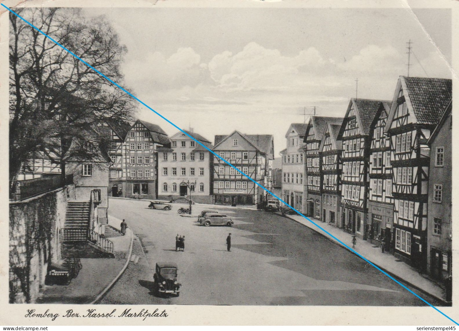 Ak Homberg Bez Kassel LK Schwalm Eder Kreis Marktplatz 1940 - Homberg