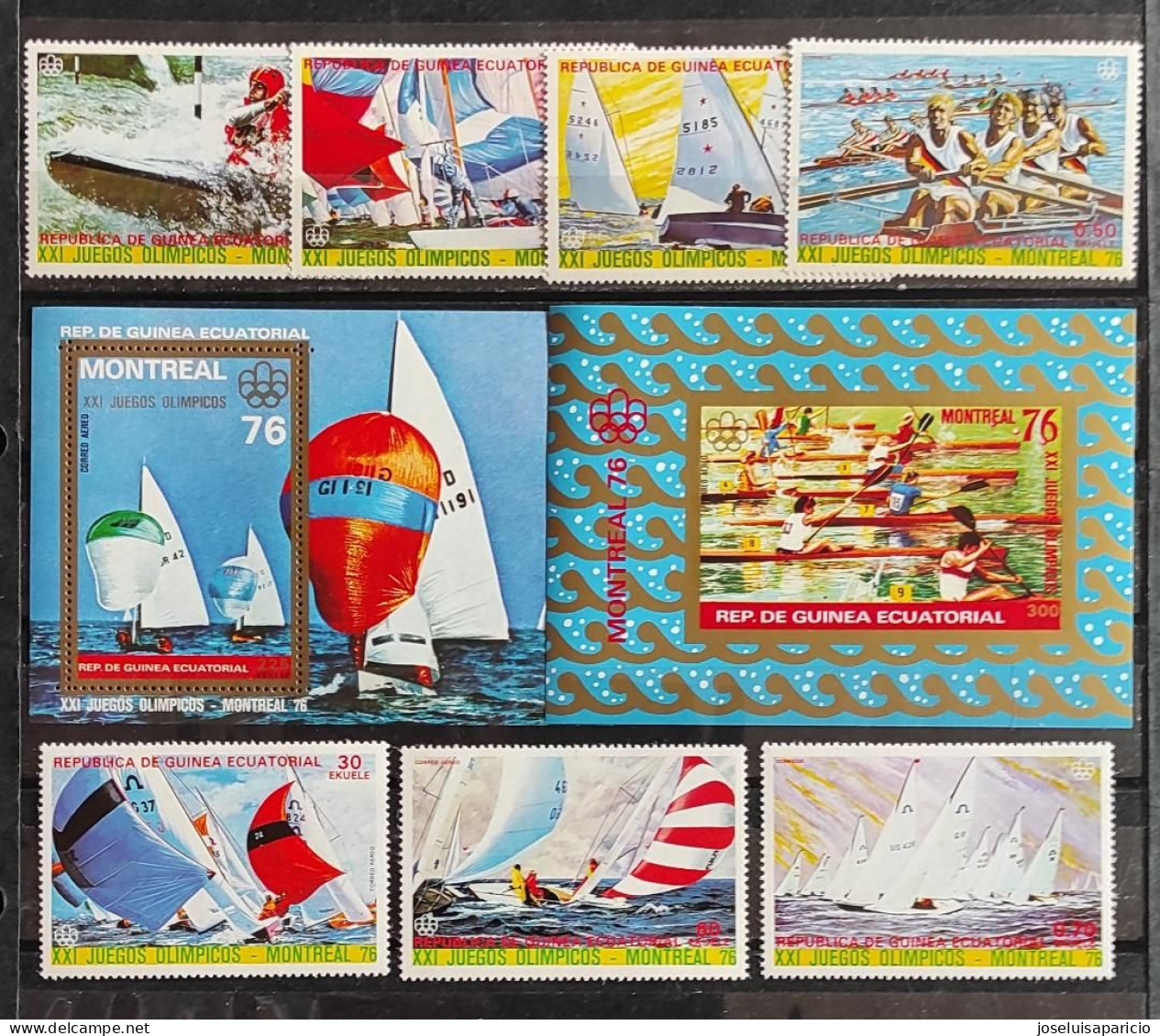 XXI JUEGOS OLIMPICOS MONTREAL 76- VELA MICHEL784/90 B 2O9 B 210 MNH** - Estate 1976: Montreal