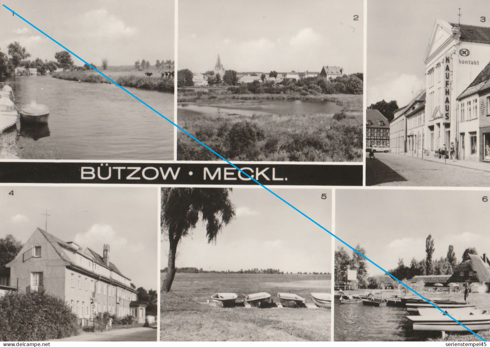 Ak Bützow Mecklenburg 6 Ansichten S/w 1979 - Buetzow