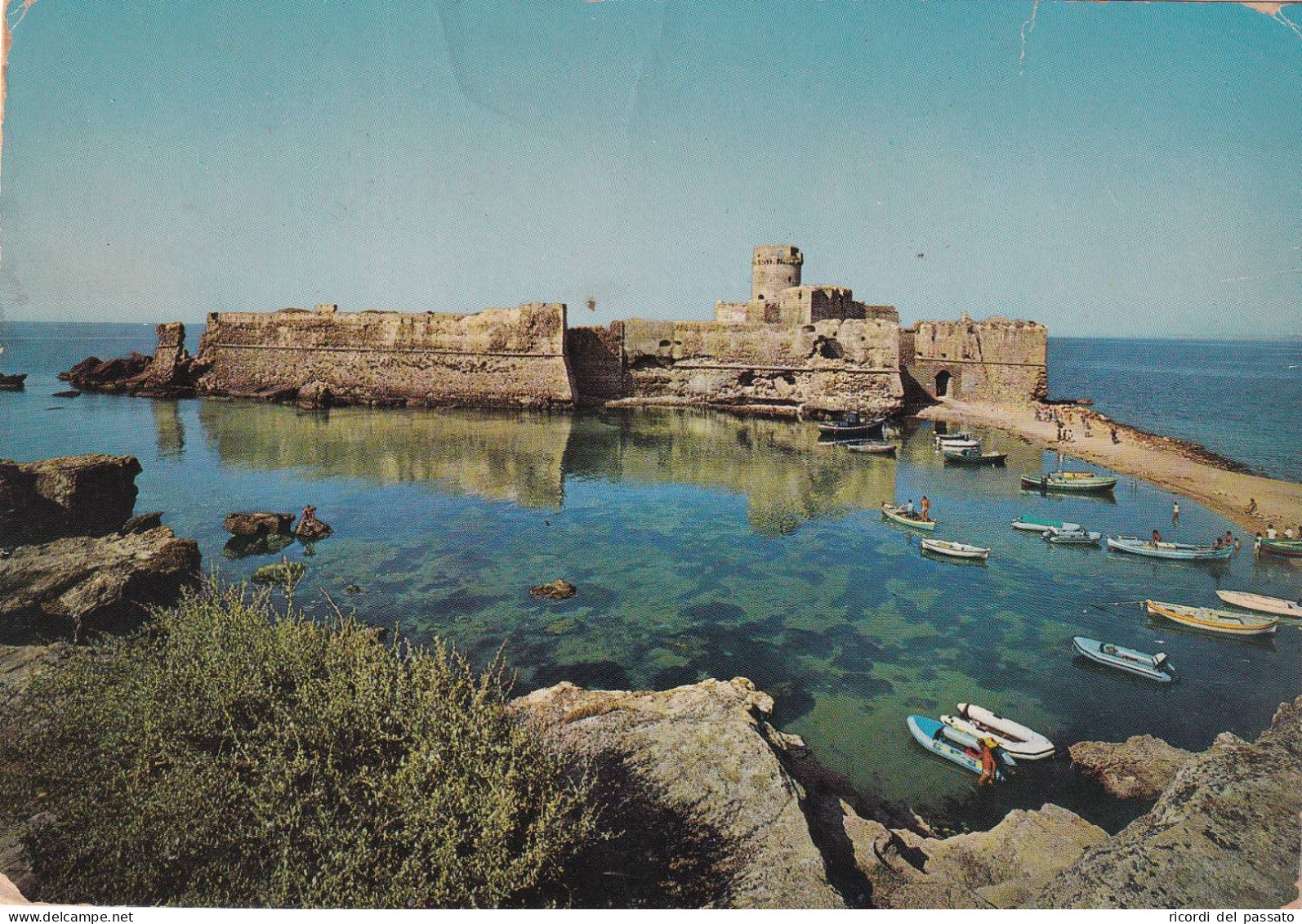 Cartolina Le Castella ( Crotone ) Castello Aragonese - Crotone