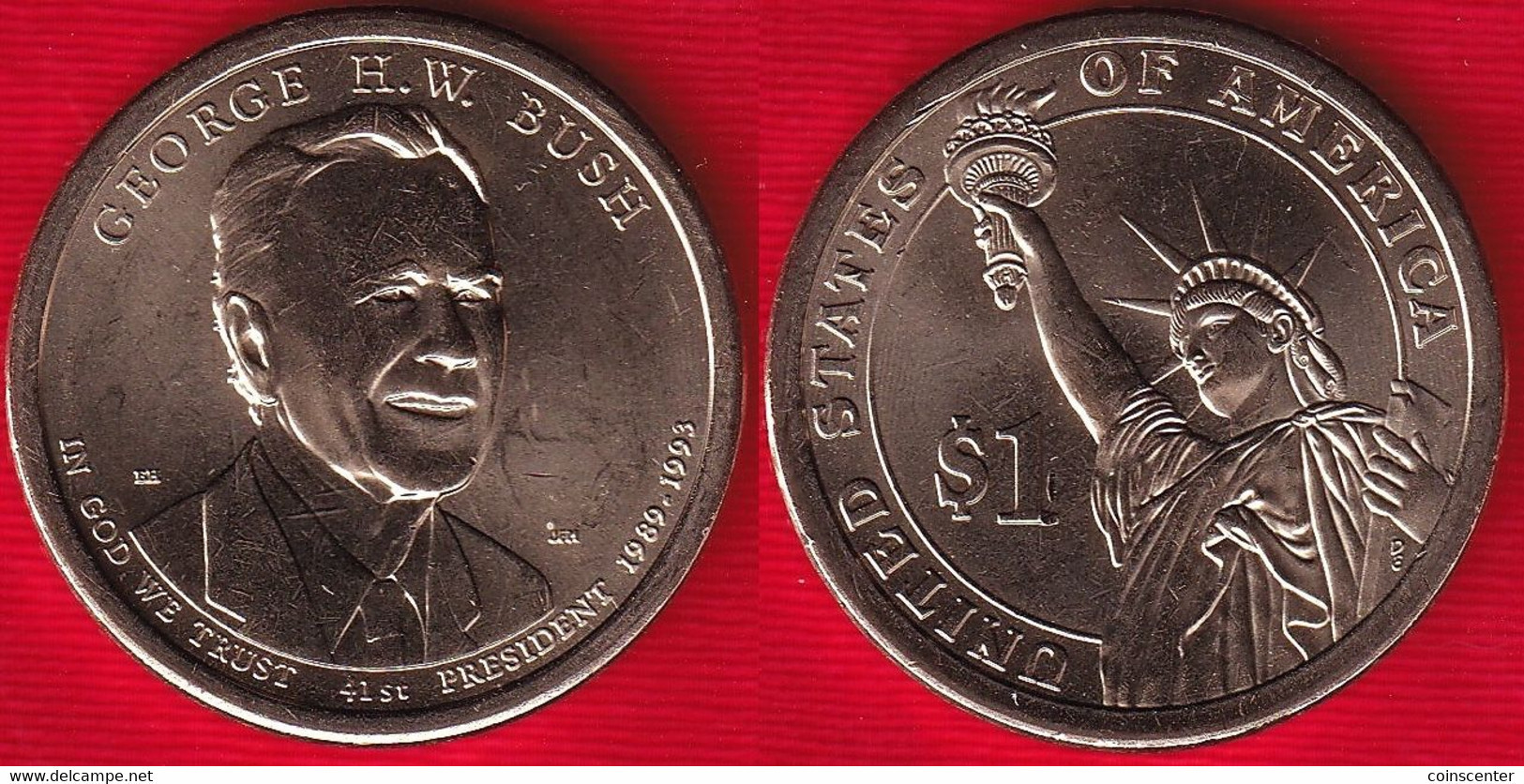 USA 1 Dollar 2020 P Mint "George H. W. Bush" UNC - 2007-…: Presidents