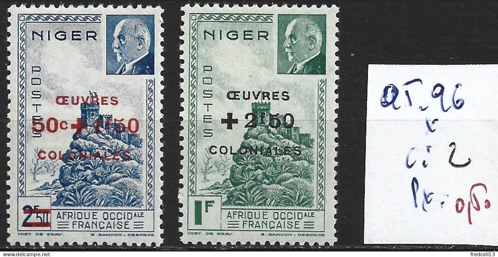 NIGER FRANCAIS 95-96 * Côte 2 € - Unused Stamps