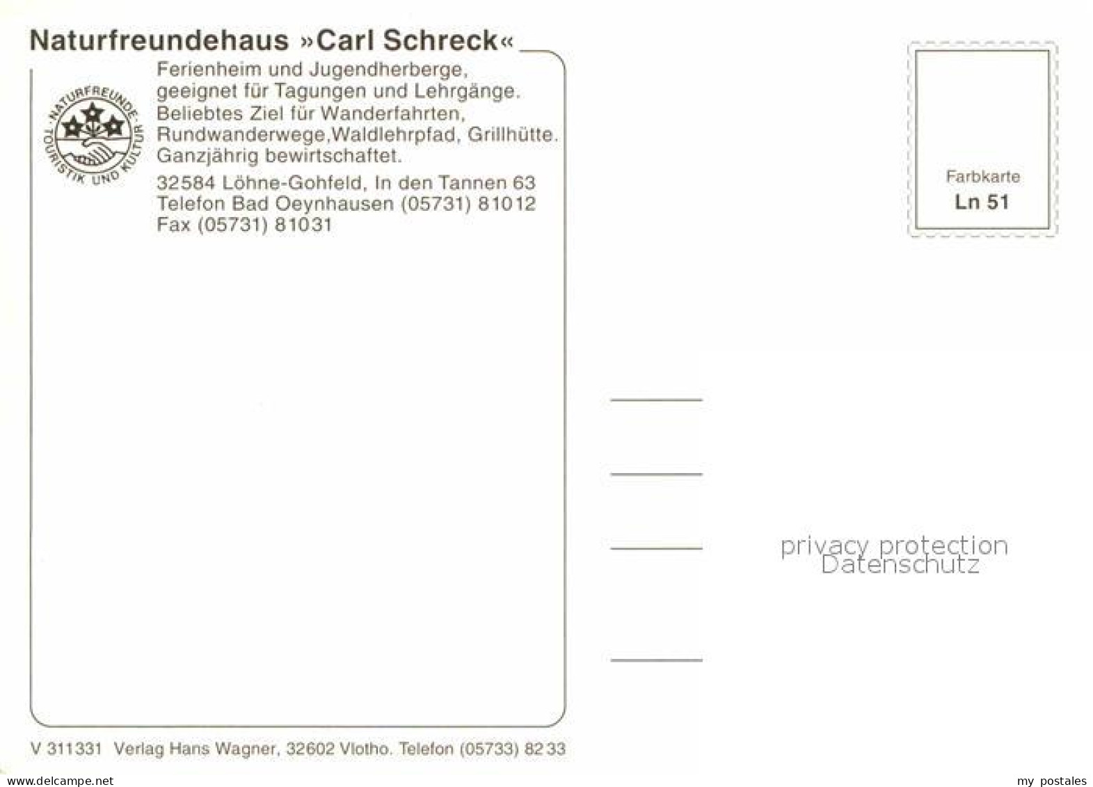 72907988 Gohfeld Herford Naturfreundehaus Carl Schreck Schwanenteich Kinderspiel - Zu Identifizieren
