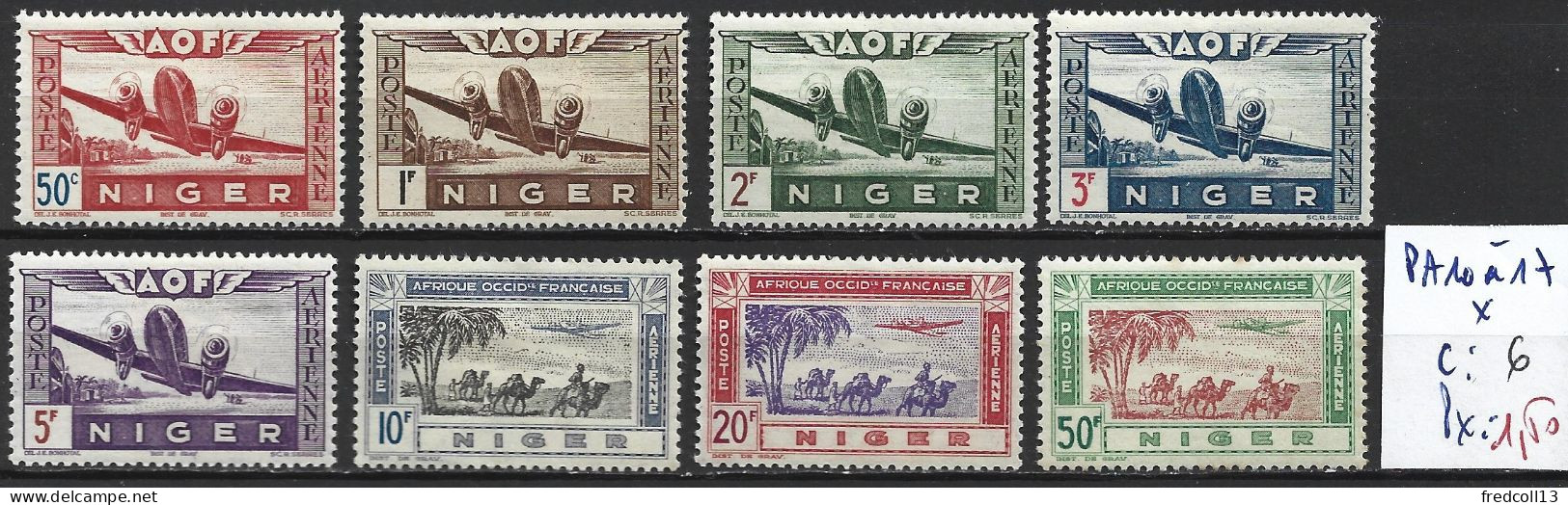 NIGER FRANCAIS PA 10 à 17 * Côte 6 € - Unused Stamps