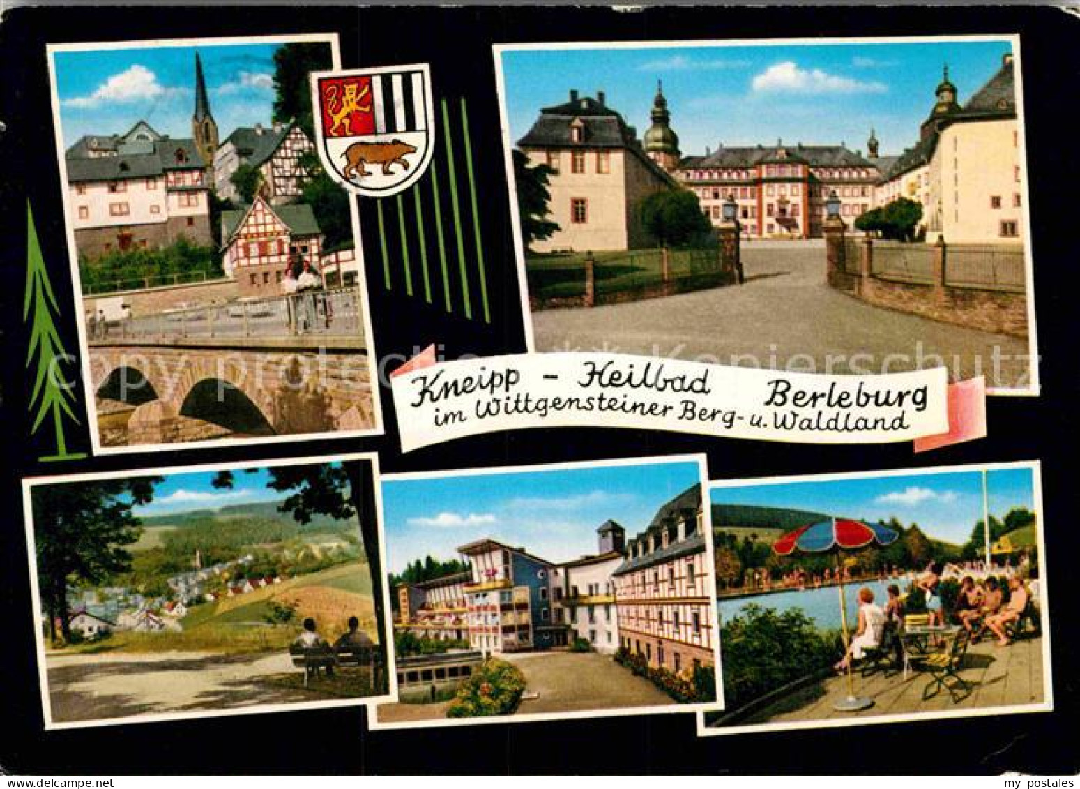 72907252 Berleburg Bad Bruecke Panorama Terrasse Schloss Bad Berleburg - Bad Berleburg