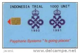 1000 UNIT (without 'S')  GPT16 QUEENS AWARD INDONESIA TRIAL  Matrix Printed Control - Indonesia