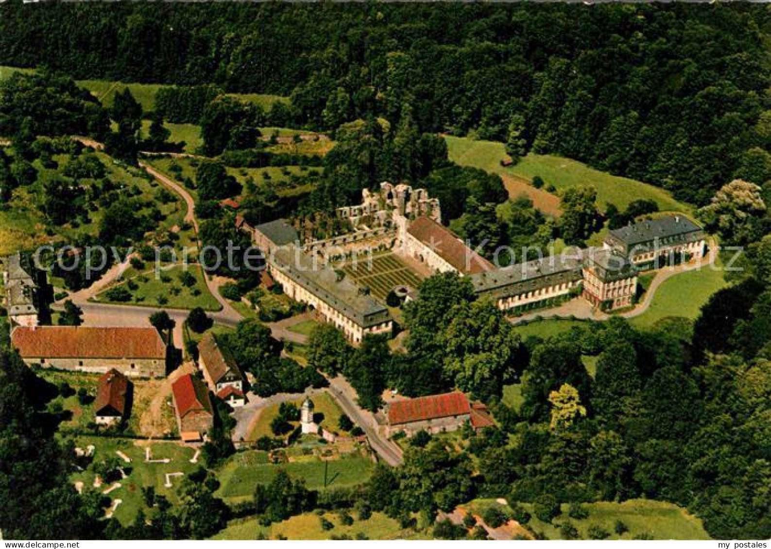 72907040 Arnsburg Hessen Kloster Ruine 13. Jhdt. Fliegeraufnahme Lich - Lich