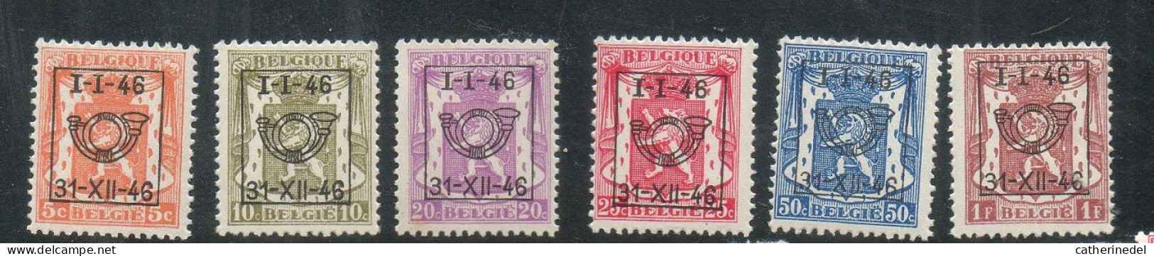 Préos - Série 30 - PO547-PO552 ** / PRE547-PRE552 ** - Typos 1936-51 (Petit Sceau)