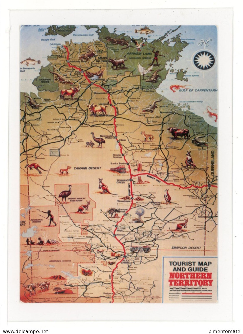 AUSTRALIA NOTHERN TERRITORY TOURIST MAP AND GUIDE - Zonder Classificatie