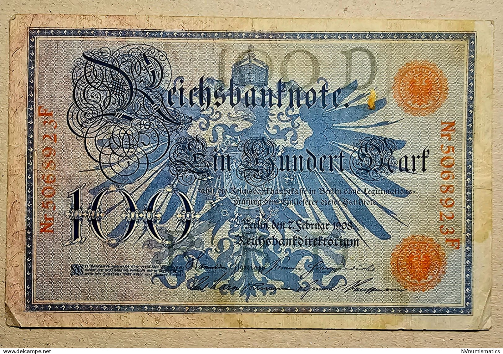 Allemagne (Empire) - 1908 - 100 Marks - 100 Mark