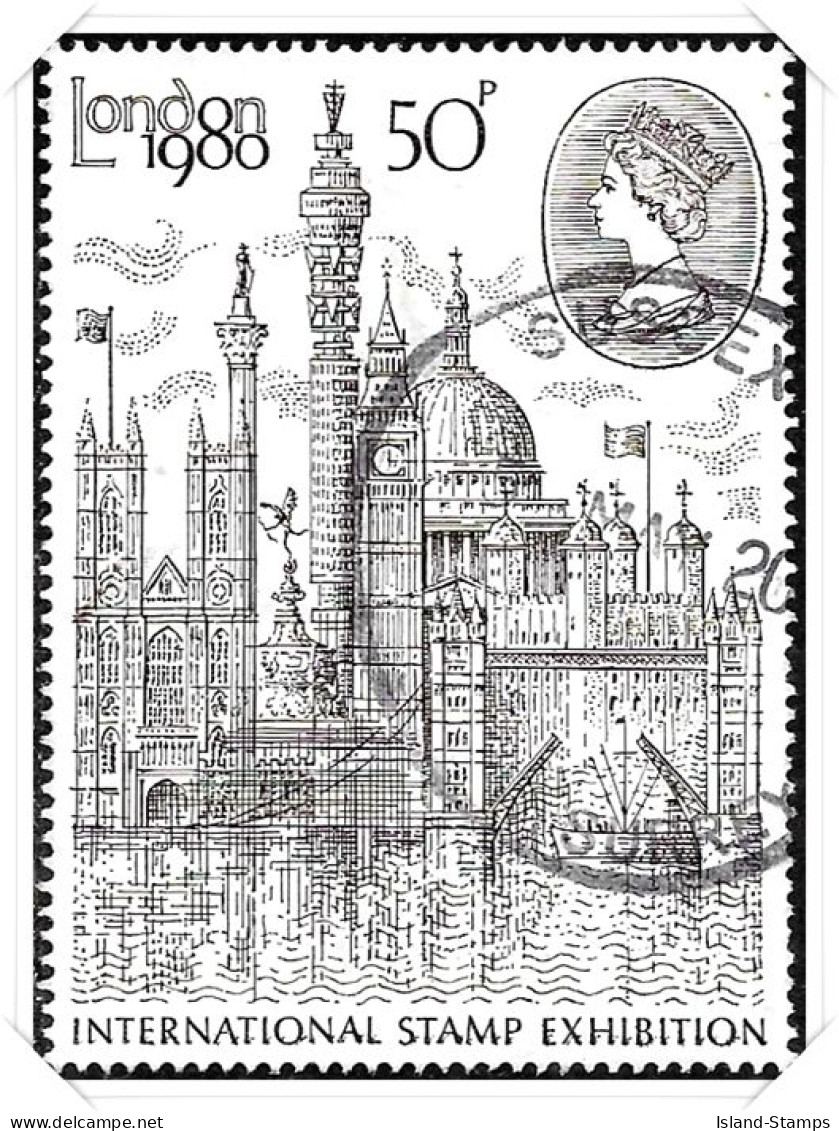 1980 London Exhibition 50p Fine Used Hrd3a - Oblitérés